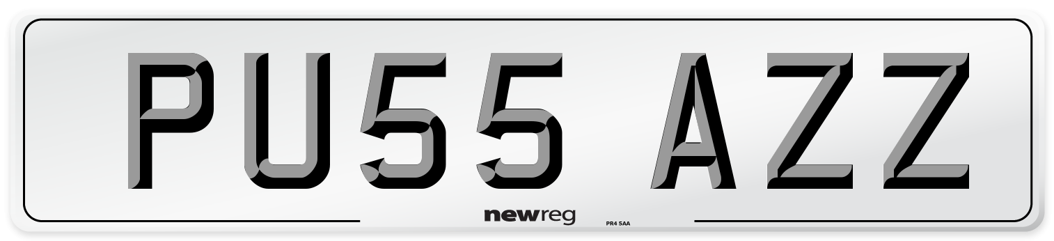 PU55 AZZ Number Plate from New Reg